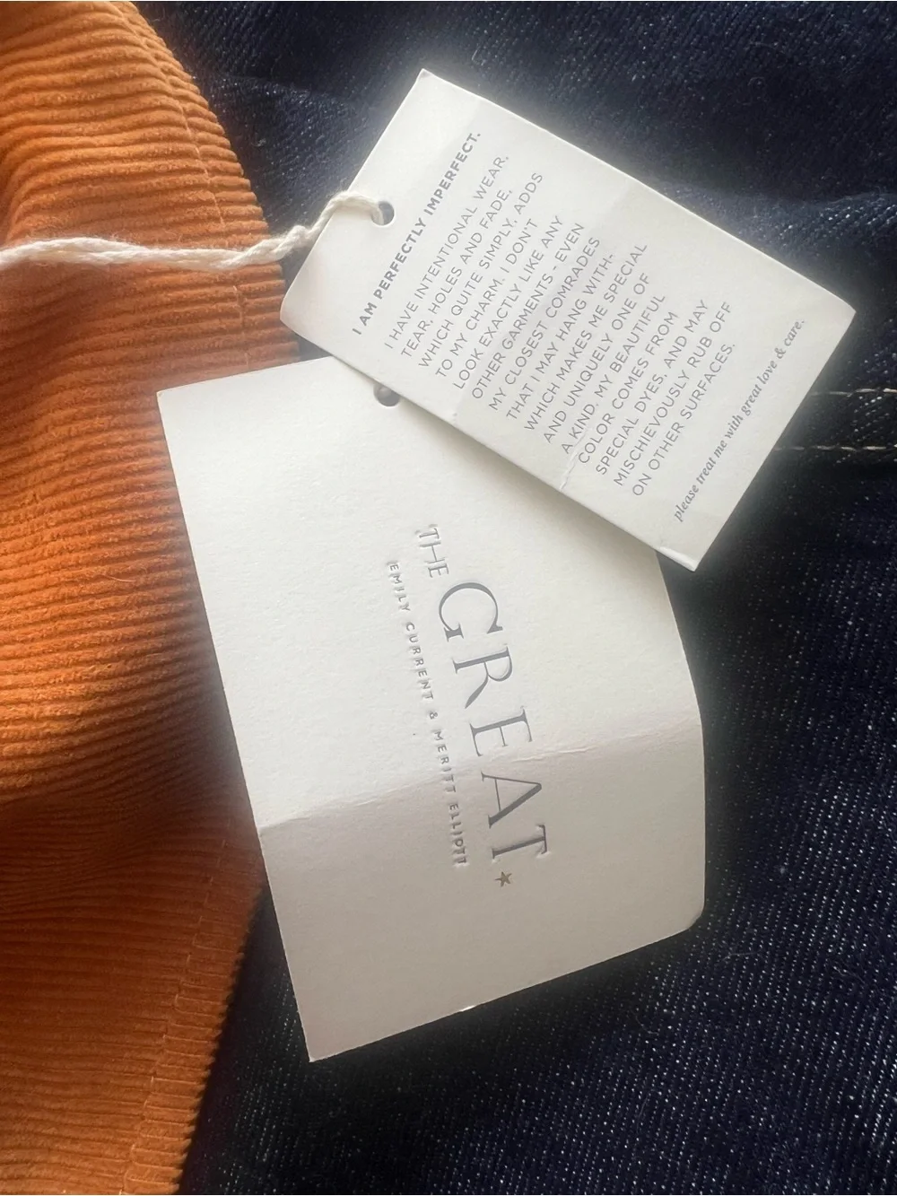 The GREAT. THE DENIM SWINGY JACKET Size 2/Medium NWT - Picture 9 of 9